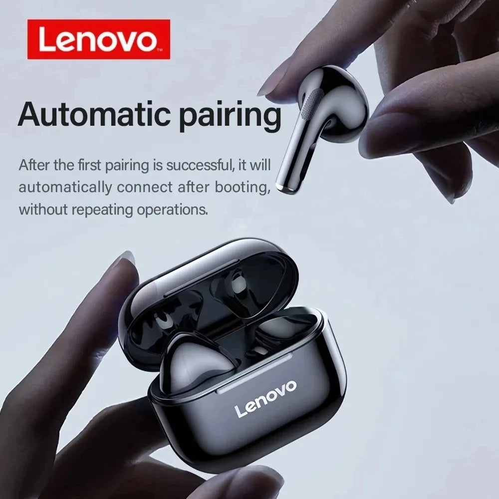 Auriculares Inalámbricos Lenovo LP40 – Bluetooth 5.3 con Micrófono y Estuche de Carga