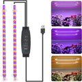 Lámpara LED de Cultivo USB 5V – 3 Colores, Regulable, Full Spectrum, Hidropónica