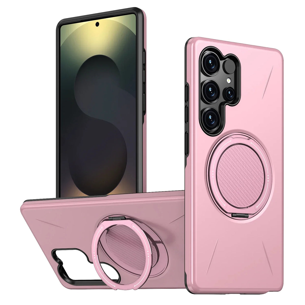 Funda con Soporte Magnético 360° para Samsung Galaxy S22-S25 – Antigolpes y Compatible con MagSafe