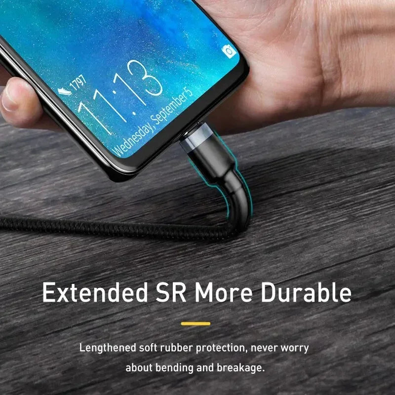 Cable de Carga Rápida 120W USB-C para Samsung, iPhone 15 y Xiaomi – Negro o Dorado | 0.25m, 1m, 1.5m, 2m