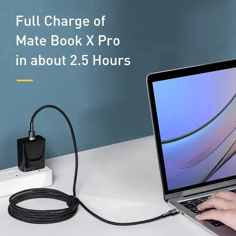 Cable de Carga Rápida 120W USB-C para Samsung, iPhone 15 y Xiaomi – Negro o Dorado | 0.25m, 1m, 1.5m, 2m